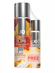 Гель "JO Peachy Lips" с ароматом и вкусом персика + гель "JO Vanilla" с ароматом и вкусом ванили