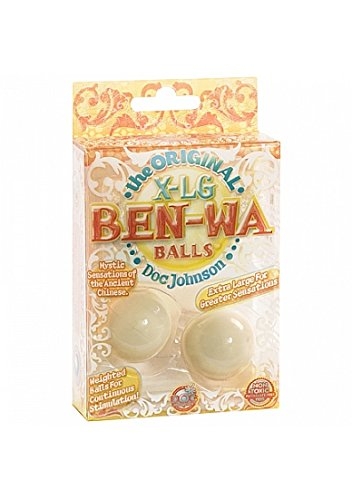Вагинальные шарики "Ben-​Wa" тяжелые, молочные 