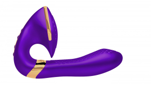 Вибратор для точки G и клитора "Shunga Soyo" мега мощный, фиолетовый