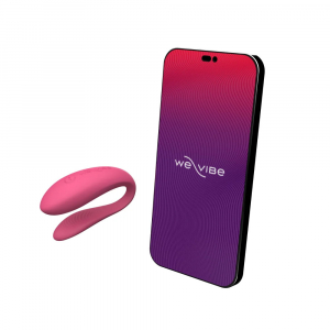 Вибратор для двоих "We-Vibe Sync Lite" + приложение, розовый