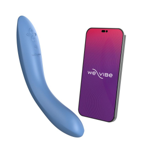 Вибратор для зоны G "We-Vibe Rave 2" + приложение, голубой
