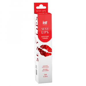 Блеск для губ возбуждающий "Intt Sexy Lips" объем губ и аромат клубники