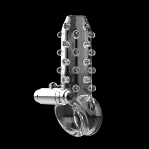 Насадка открытая с вибрацией и кольцом "Aphrodisia Enhancer 7X Beads" гель