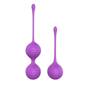 Набор вагинальных шариков "S-Hande Pretty" для самых эффективных тренировок, фиолетовые