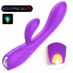 Вибратор для точки G и клитора с подсветкой "S-Hande Muses" фиолетовый