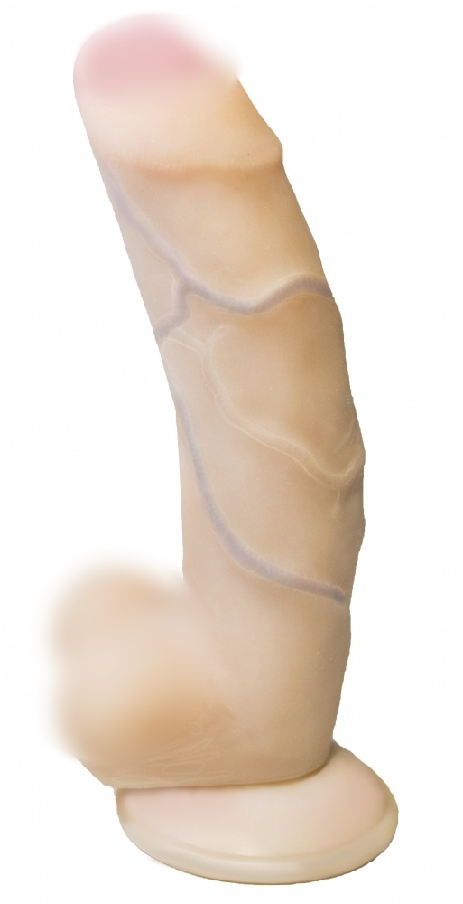 Фаллоимитатор с крайней плотью "Real Standart 5" на присоске 
