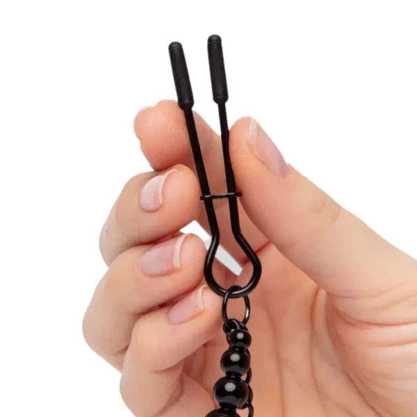 Ошейник двусторонний + зажимы на соски "Fifty Shades of Grey" экокожа