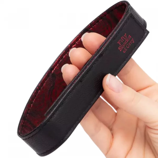 Ошейник двусторонний + зажимы на соски "Fifty Shades of Grey" экокожа