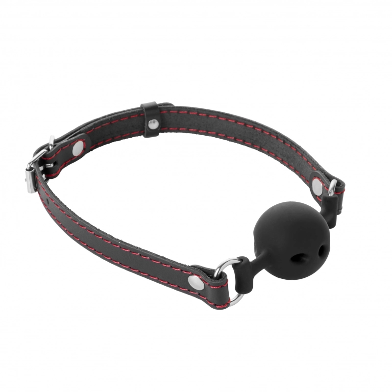 Кляп дышащий "Crazy Handmade" силикон, черный, S