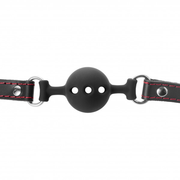 Кляп дышащий "Crazy Handmade" силикон, черный, S