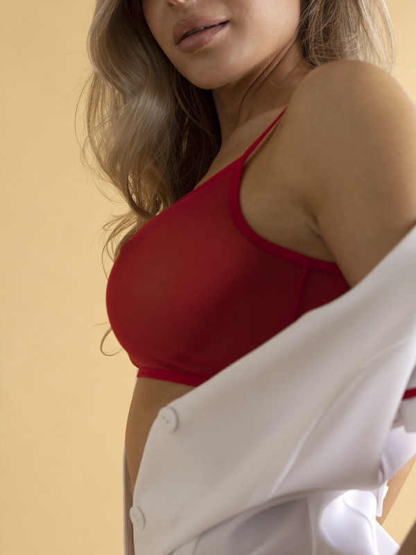 Костюм соблазнительной медсестры "Le Frivole" белый халатик, S/M