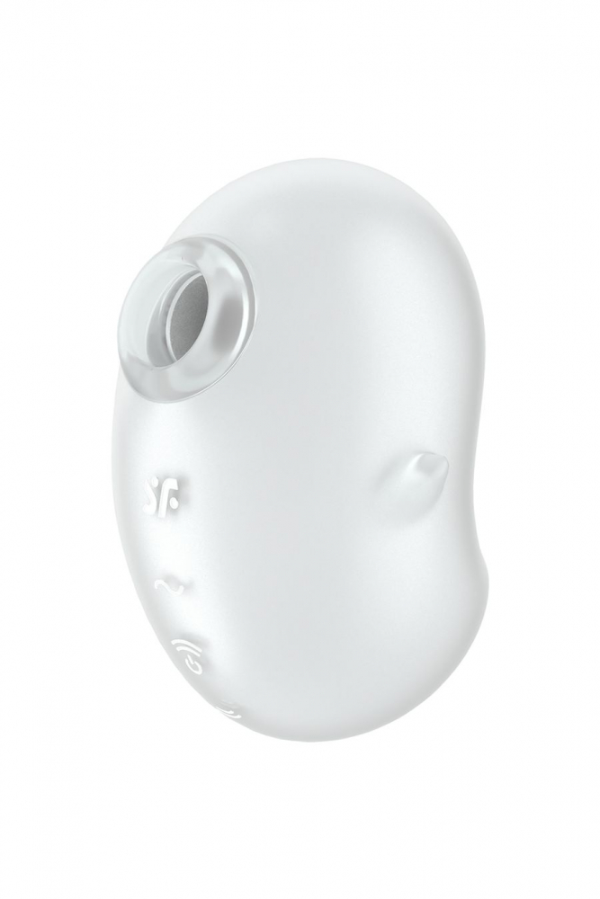 Стимулятор клитора "Satisfyer Cutie Ghost" вакуум + вибрация, белый 