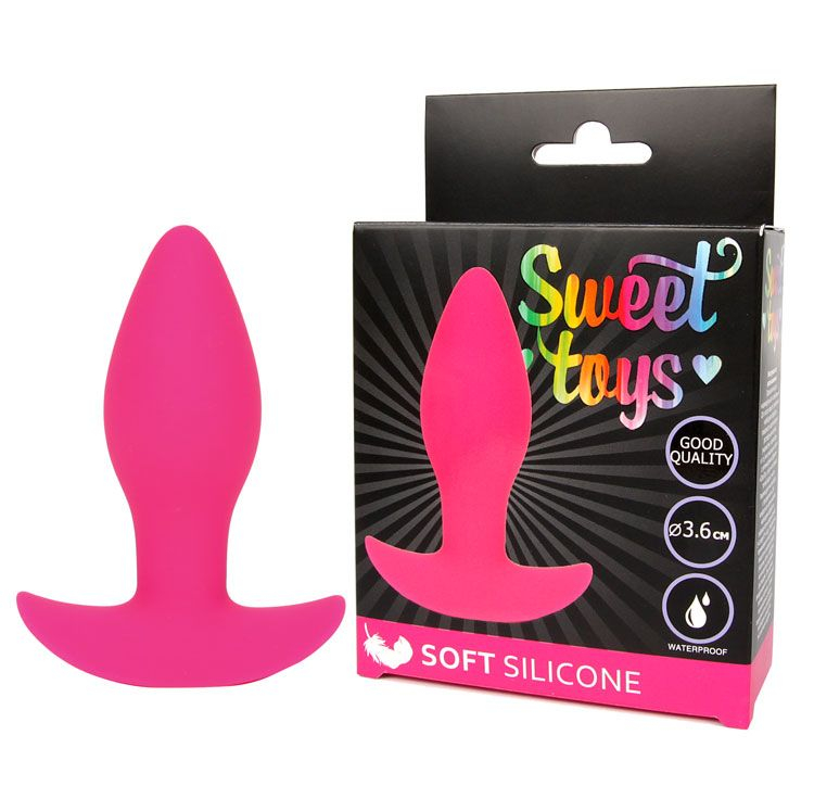 Пробка с ограничителем "Sweet Toys" розовая 