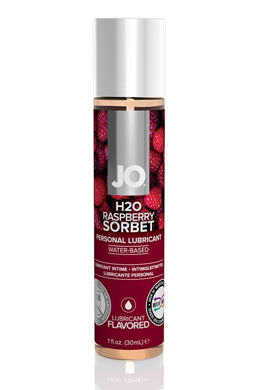 Гель на водной основе "JO Raspberry Sorbet" с ароматом и вкусом малины, 30ml 
