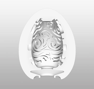 Мастурбатор "Tenga Egg Cloudy" с потрясающим рельефом