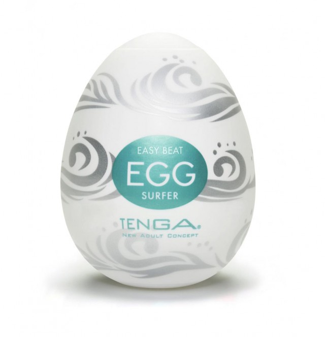 Мастурбатор "Tenga Egg Surfer" с волнообразным рельефом 